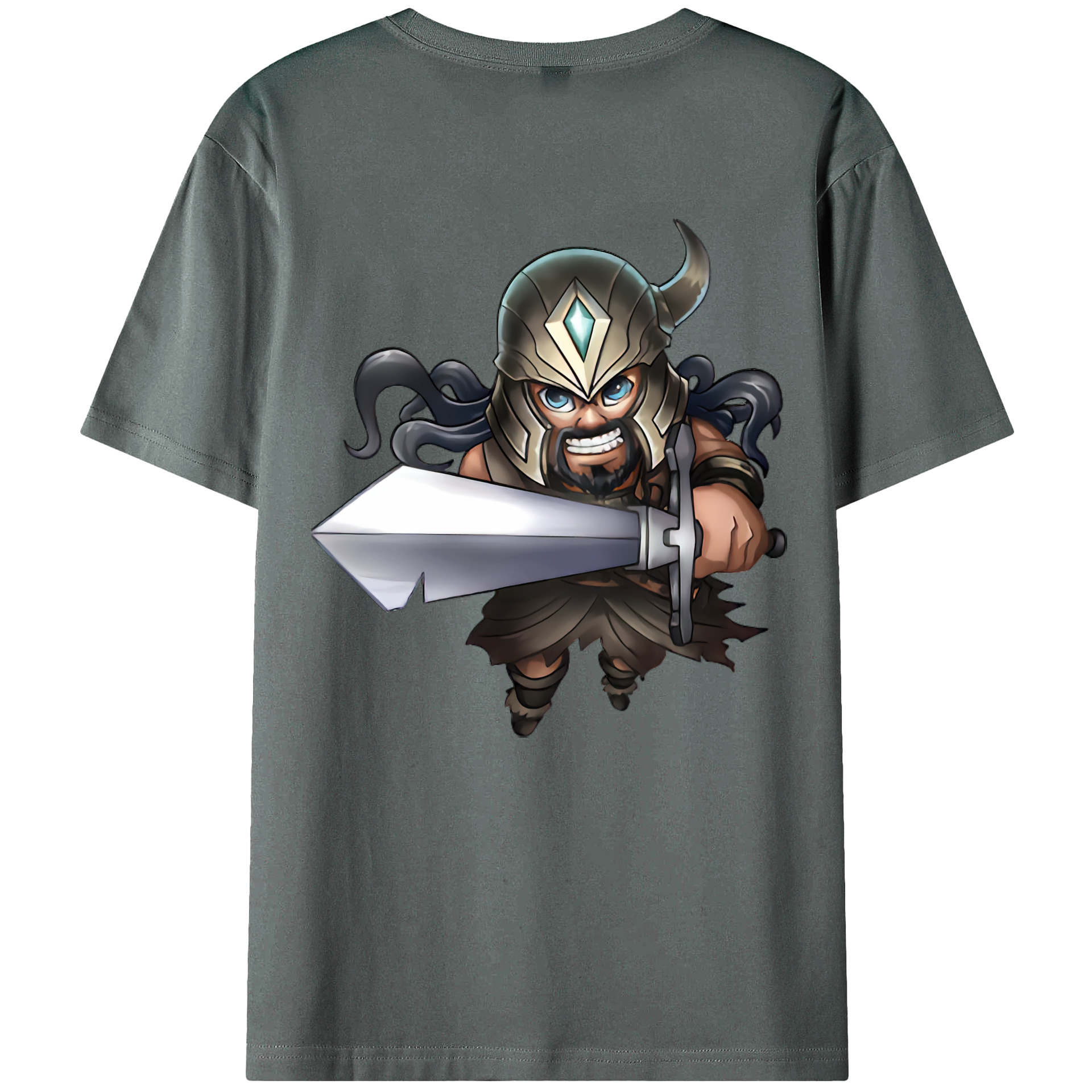 （画像用） リーグ・オブ・レジェンド League of Legends LOL 綿100％ メンズ半袖Tシャツ（バックプリント） 通気性